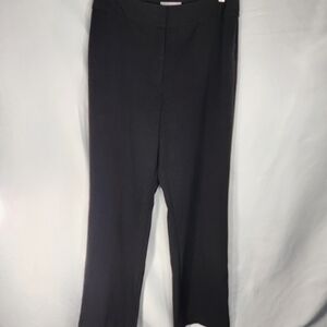 Worthington Stretch Black Wide Leg Dress Pants No Pockets Size 6 Average